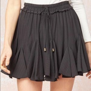 Entro Black Ruffle/Pleat Skirt